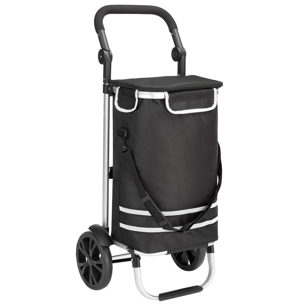 Monzana 2-in-1 Boodschappentrolley 56L – Opvouwbaar en Afneembaar